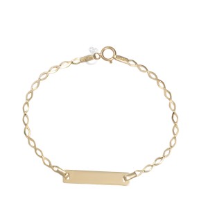 Παιδική ταυτότητα χρυσή 14K BR0234